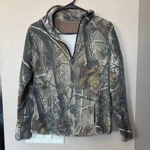 Camouflage Quarter-Zip Pullover